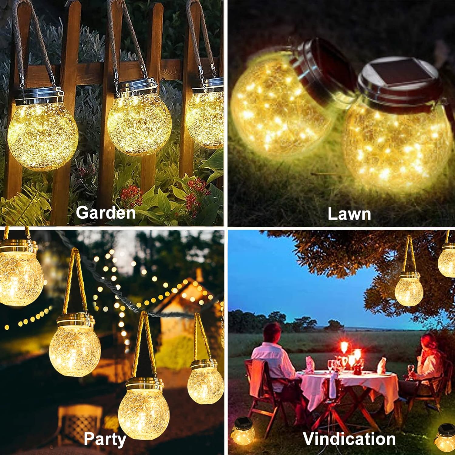 Thumbnail 3 de Hanging Solar Lantern Lights IP65