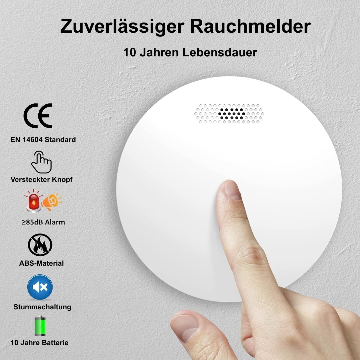 Thumbnail 1 de XINDUM Rauchmelder 3er Set 10 Jahre Batterie