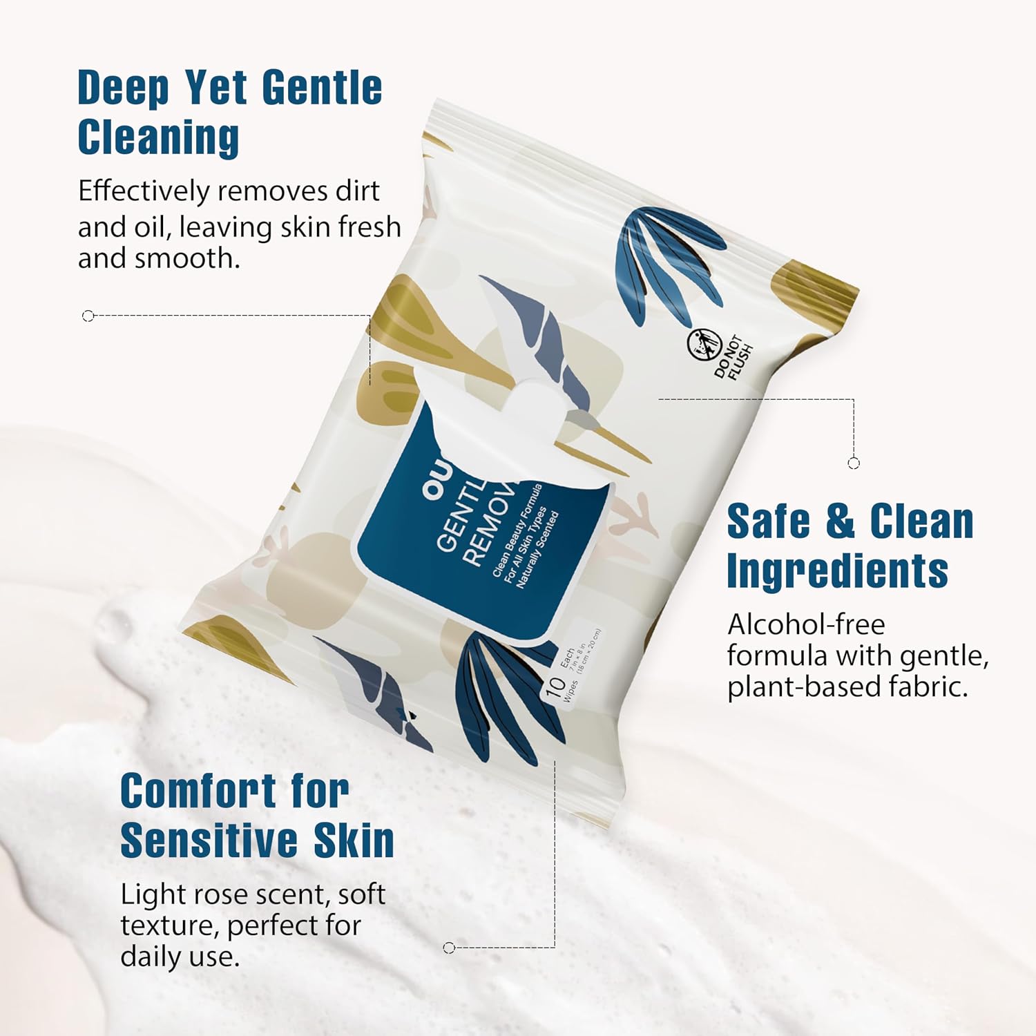 Thumbnail 2 de Ourmed Life MRW-30 Makeup Remover Wipes, Plant-Based and Biodegradable