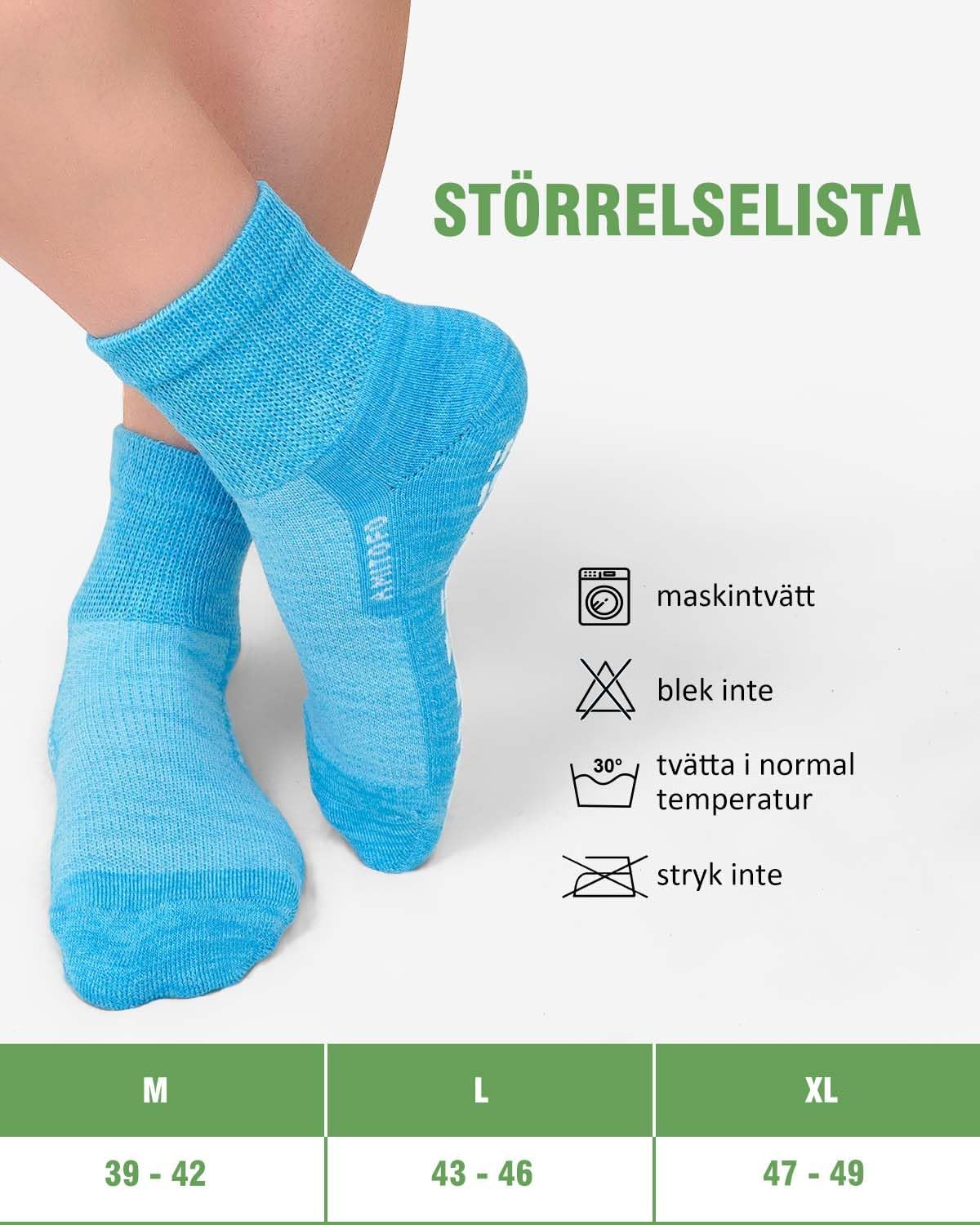 Detalle 2 de ZFSOCK diabetesstrumpor i bambu – extra breda halkstrumpor med bekväm midja