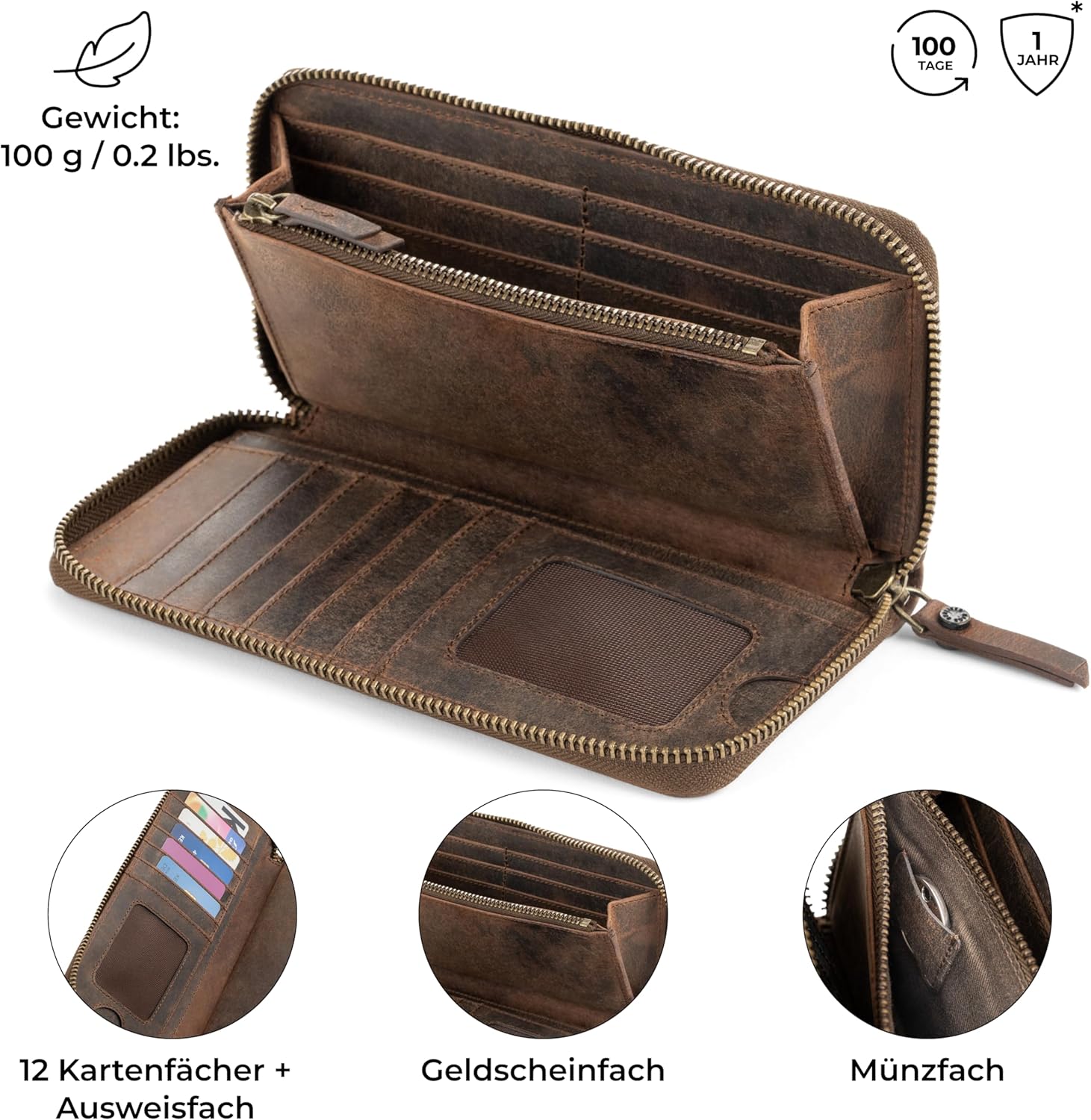 Thumbnail 4 de Berliner Bags Margo Vintage-Geldbörse mit RFID