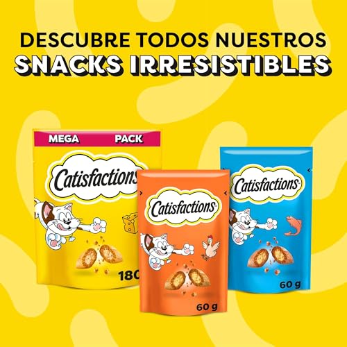 Thumbnail 4 de Catisfactions Premios para Gatos Sabor Aves a la Brasa 6x55g