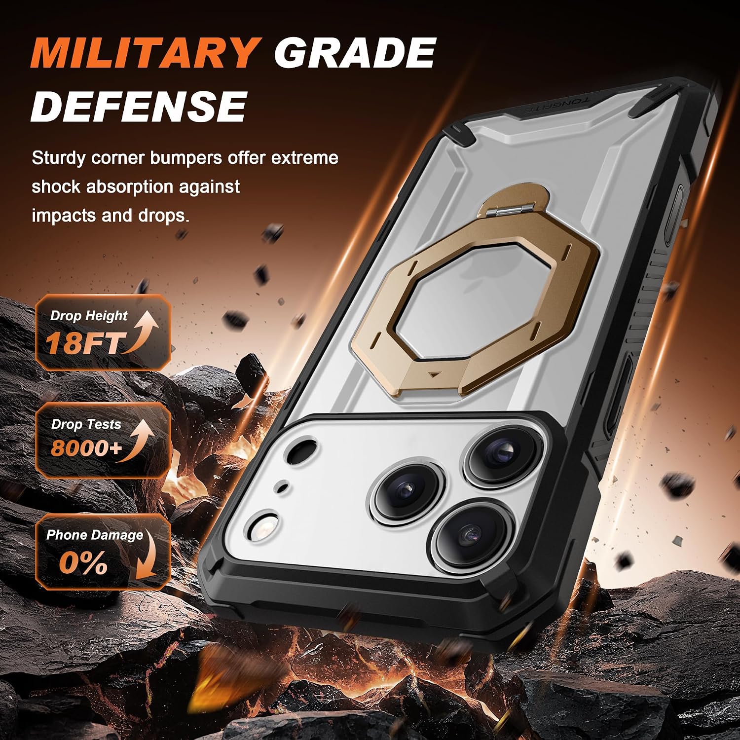 Thumbnail 5 de TONGATE iPhone 17 Pro case with MagSafe 360° stand