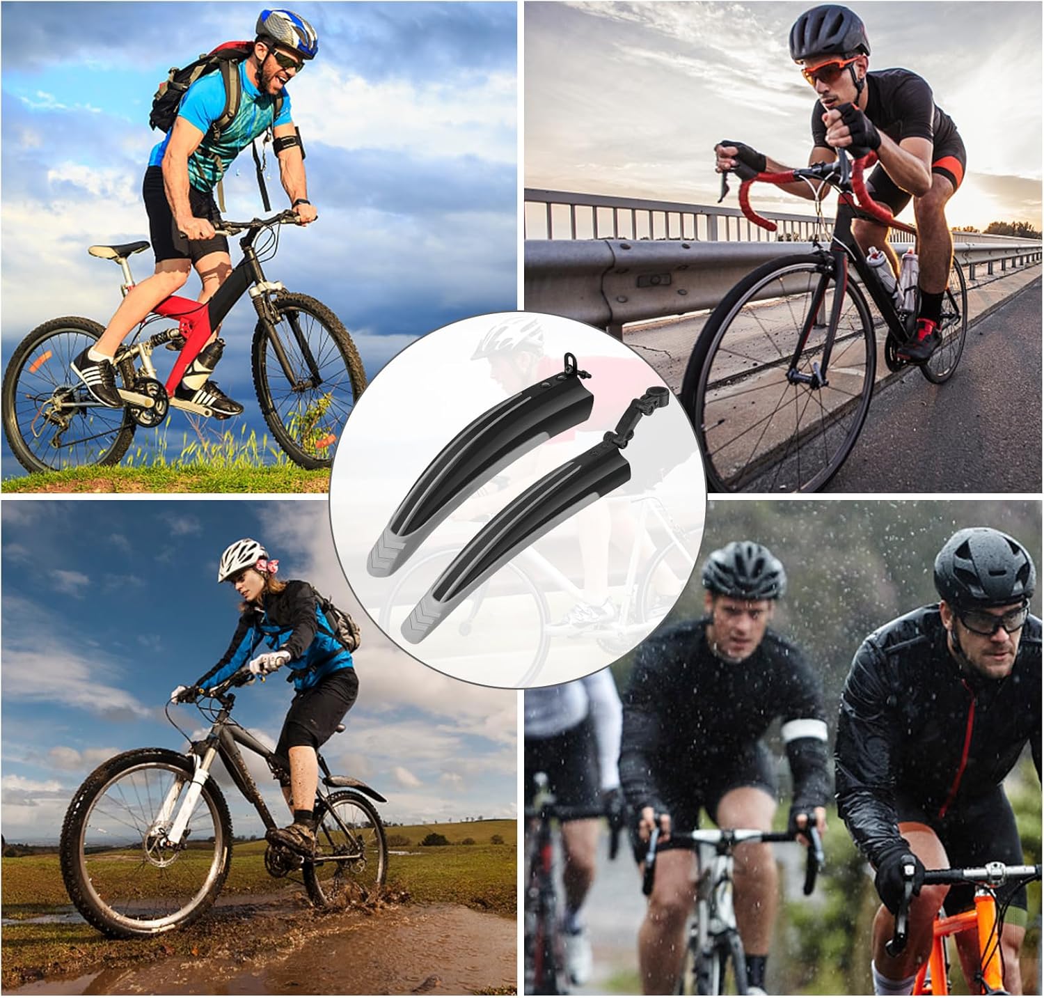 Thumbnail 6 de Ledeak Bike Mudguard Set for 20 to 26 inch wheels