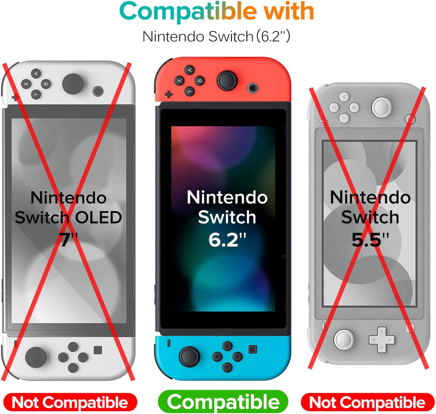 Thumbnail 6 de ivoler 3-pack Screen Protector for Switch