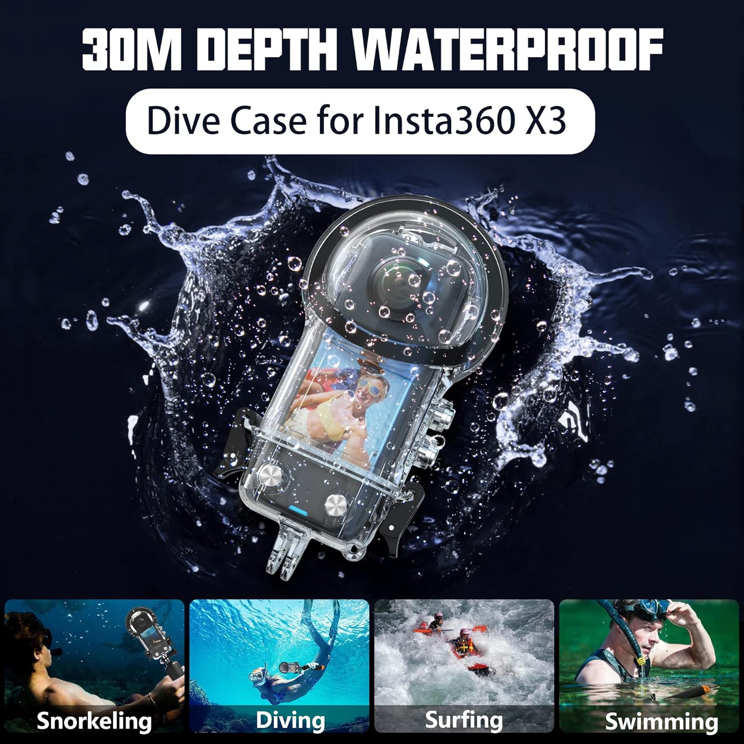 Thumbnail 6 de Insta360 X3 Waterproof Housing Kit 50m 🤿