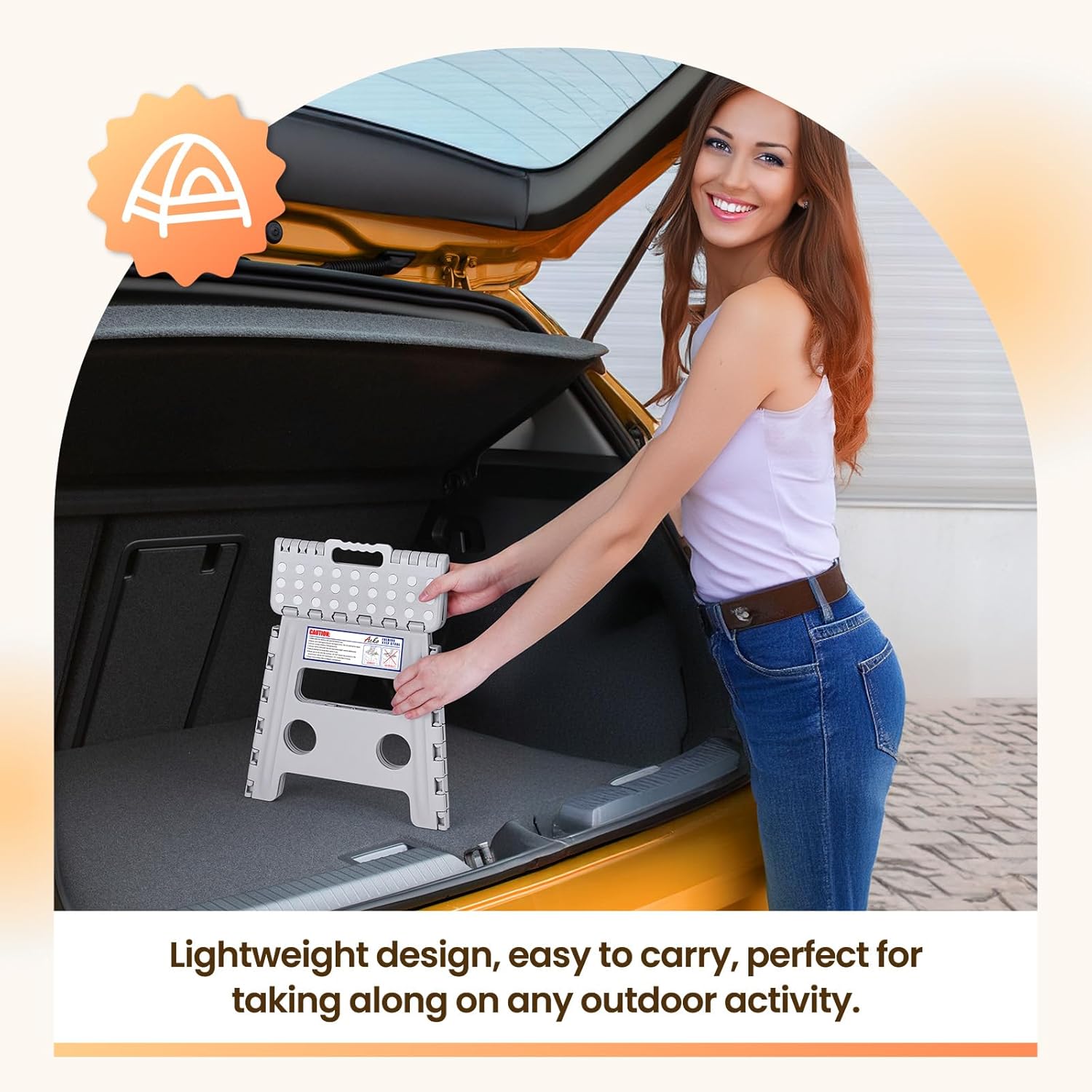 Thumbnail 4 de ACKO Folding Step Stool 13" foldable plastic step stool 🪜