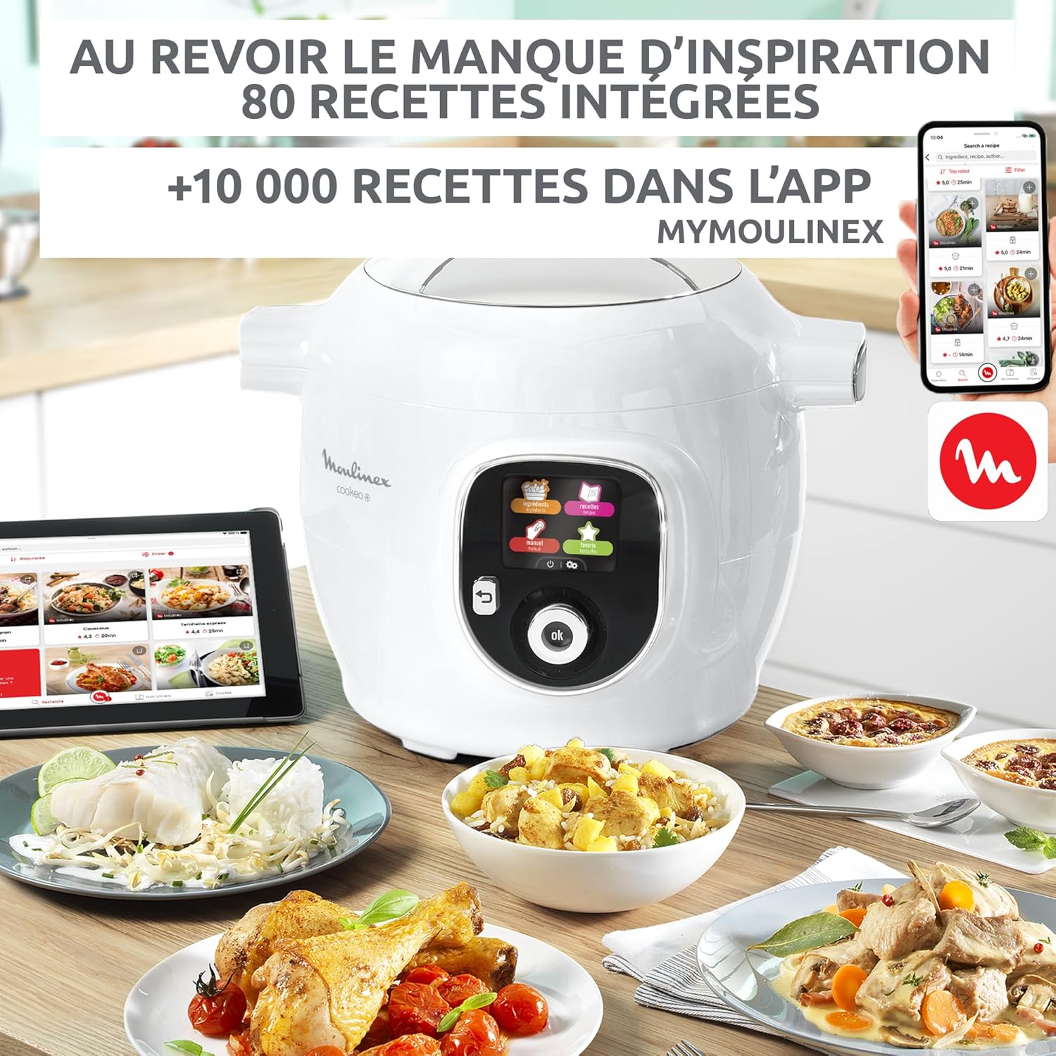 Thumbnail 4 de Moulinex Cookeo Multicuiseur intelligent 6L CE854110 – 80 recettes intégrées, cuisson sans surveillance