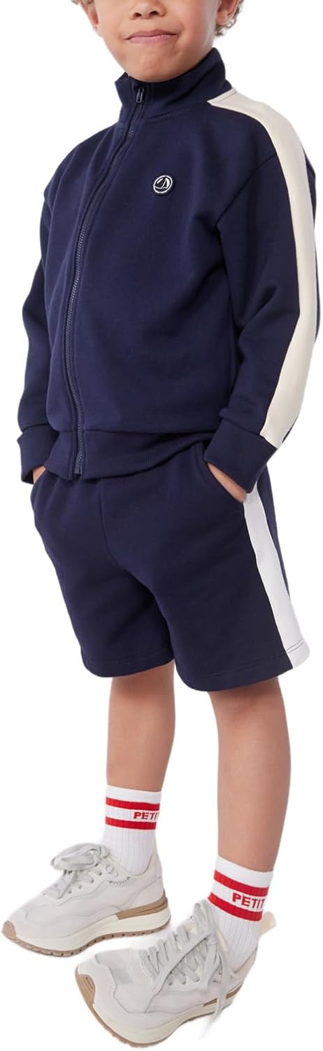Thumbnail 6 de Petit Bateau Sweatshirt zippé A Zip Garçon – coton uni, qualité et confort durable