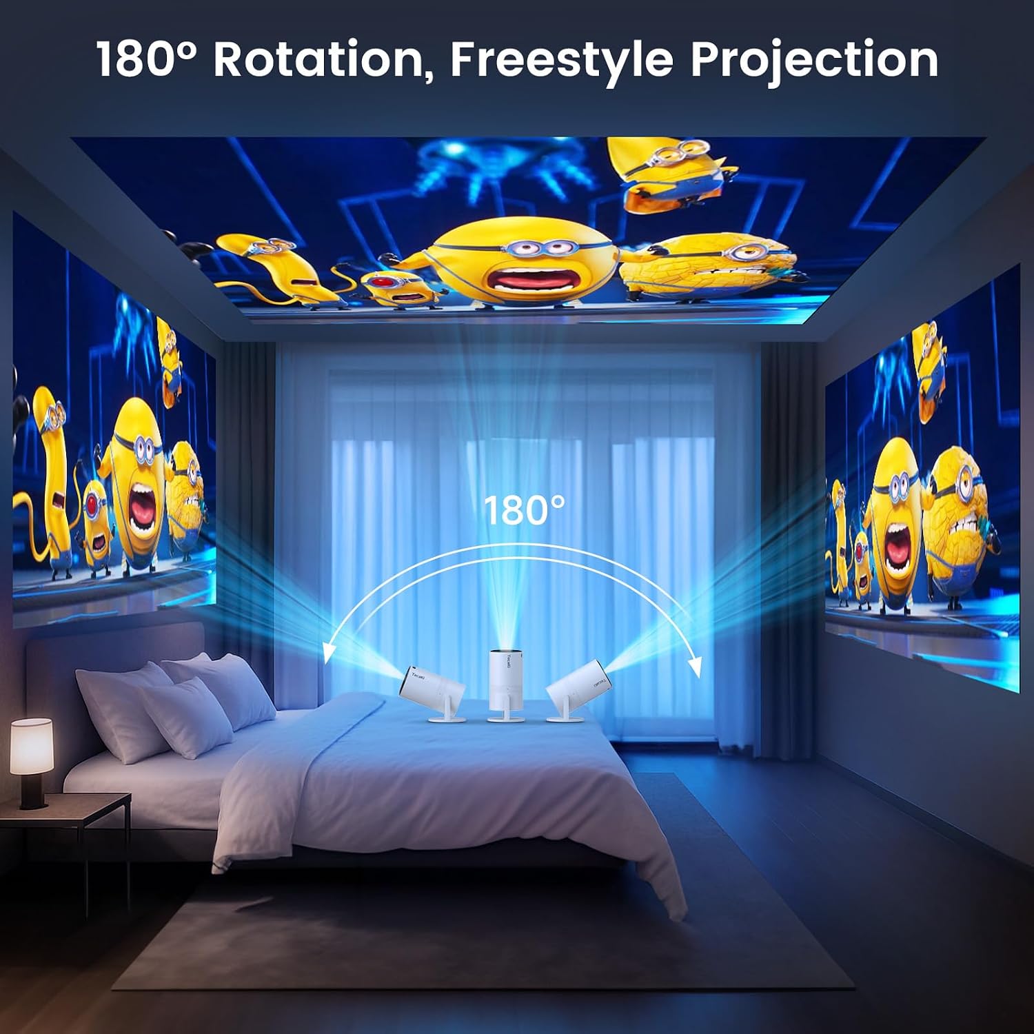 Detalle 2 de Mini Portable Projector 1080P 📽