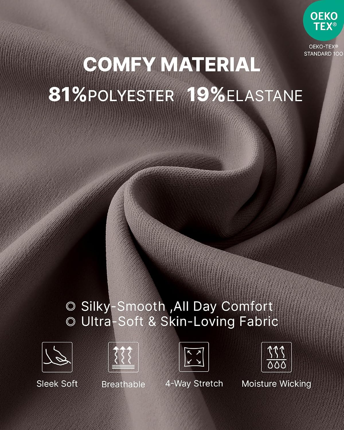 Detalle de G4Free Wide Leg Maternity Trousers Over The Belly Capri Yoga Pants with Pockets