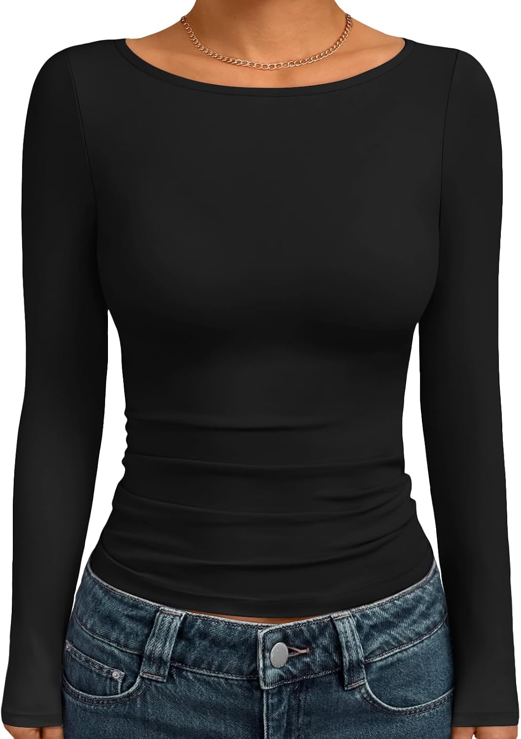Thumbnail 6 de Trendy Queen Boat Neck Long Sleeve Top