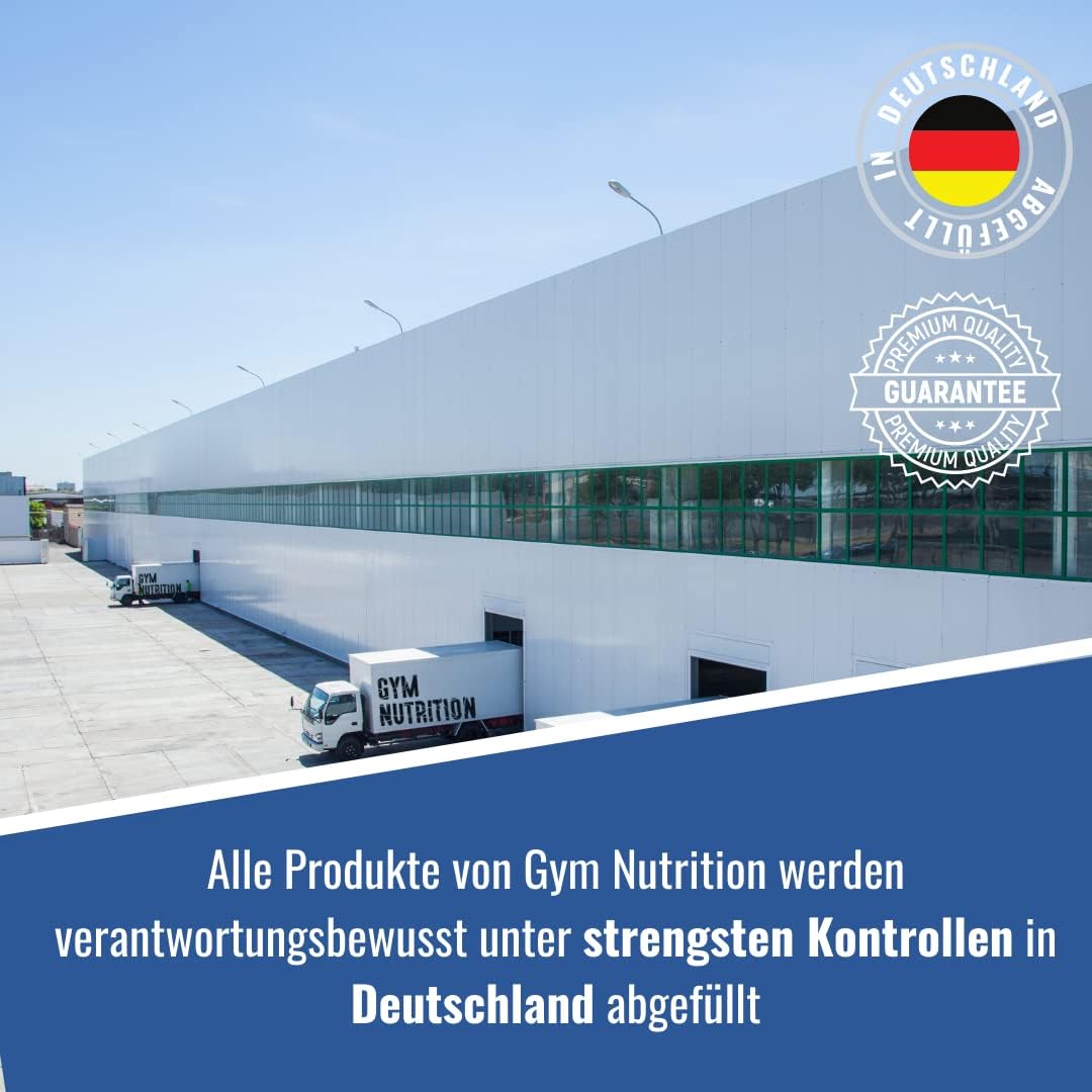Detalle 2 de 500 g L-Glutamin Pulver (Ultrareines, extra hochdosiert) mit Eistee-Peach Geschmack – vegan, laborgeprüft
