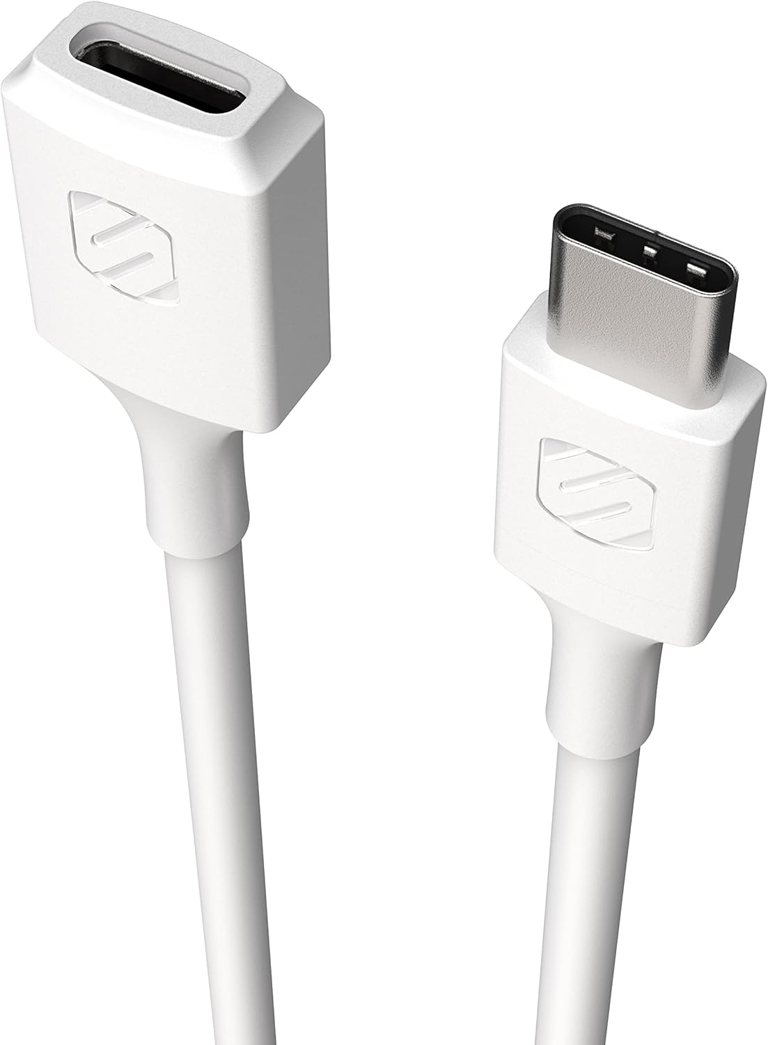 Detalle 2 de Scosche ExtendIt USB Type-C Extension Cable (3 ft, White) - USB-C Female to USB-C Male