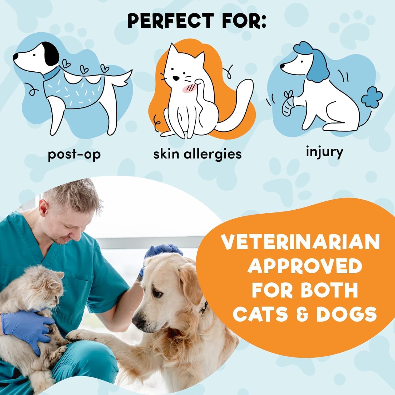 Detalle de BENCMATE Protective Inflatable Collar for Dogs and Cats – Large