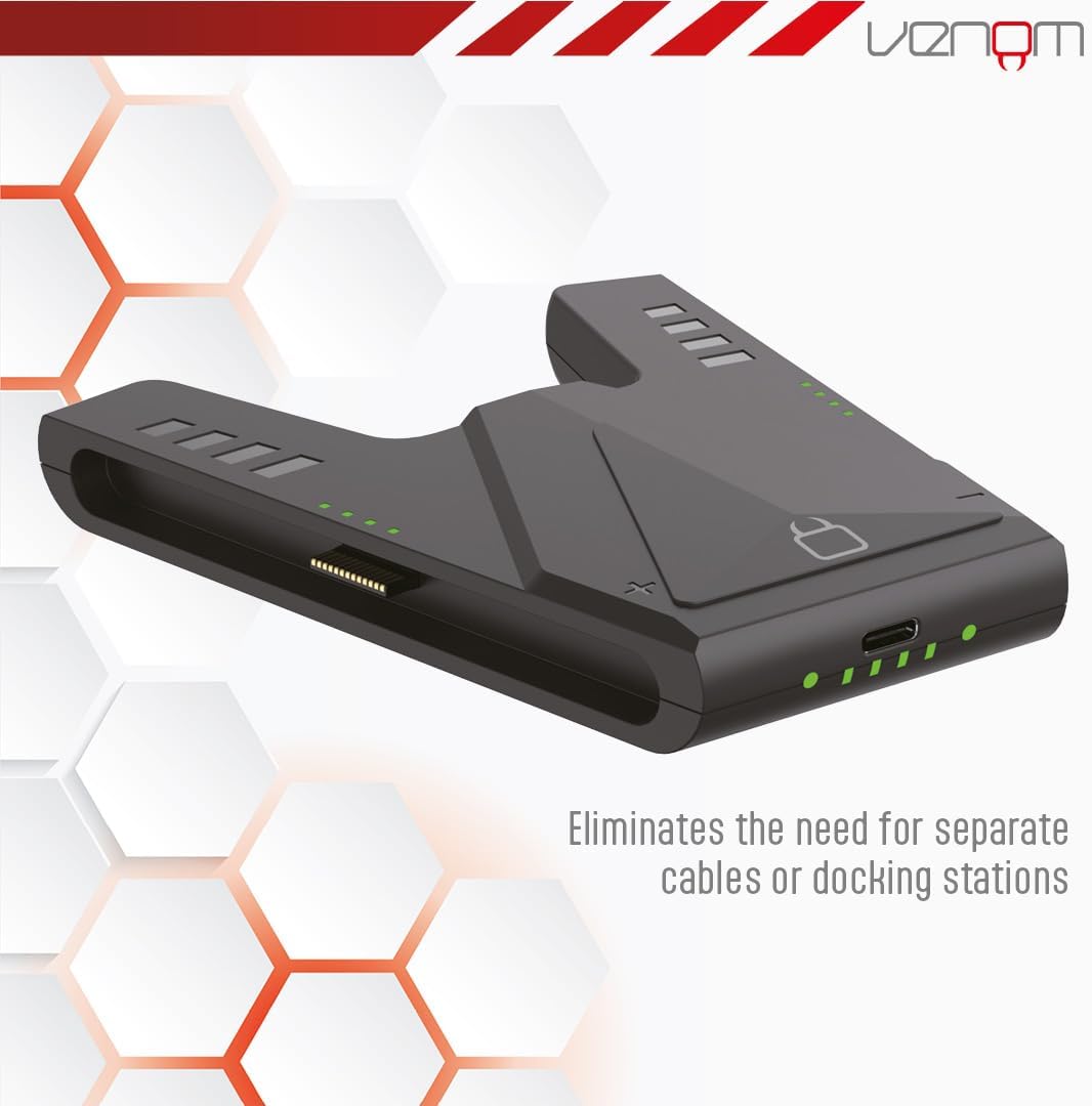 Detalle 2 de Venom Impugnatura Play & Charge per Joy‑Con 2