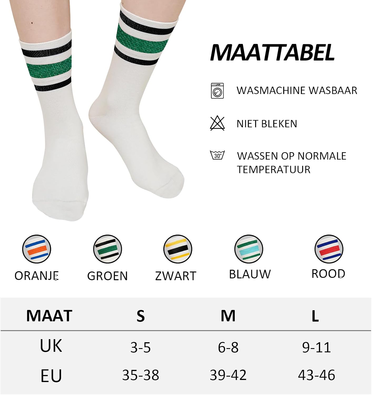 Detalle de LOFIR katoenen damessokken, naadloos en extra breed, 5 paar, maat 35-46