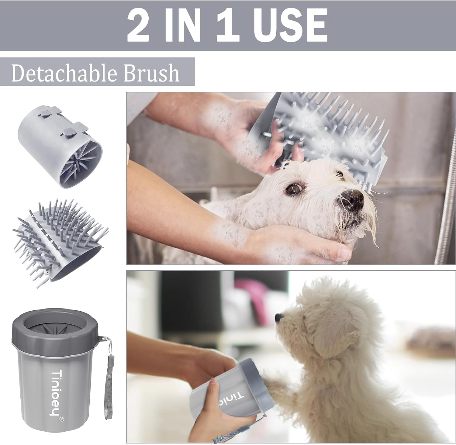 Thumbnail 5 de Tinioey Dog Paw Cleaner for Medium Dogs 5.3in