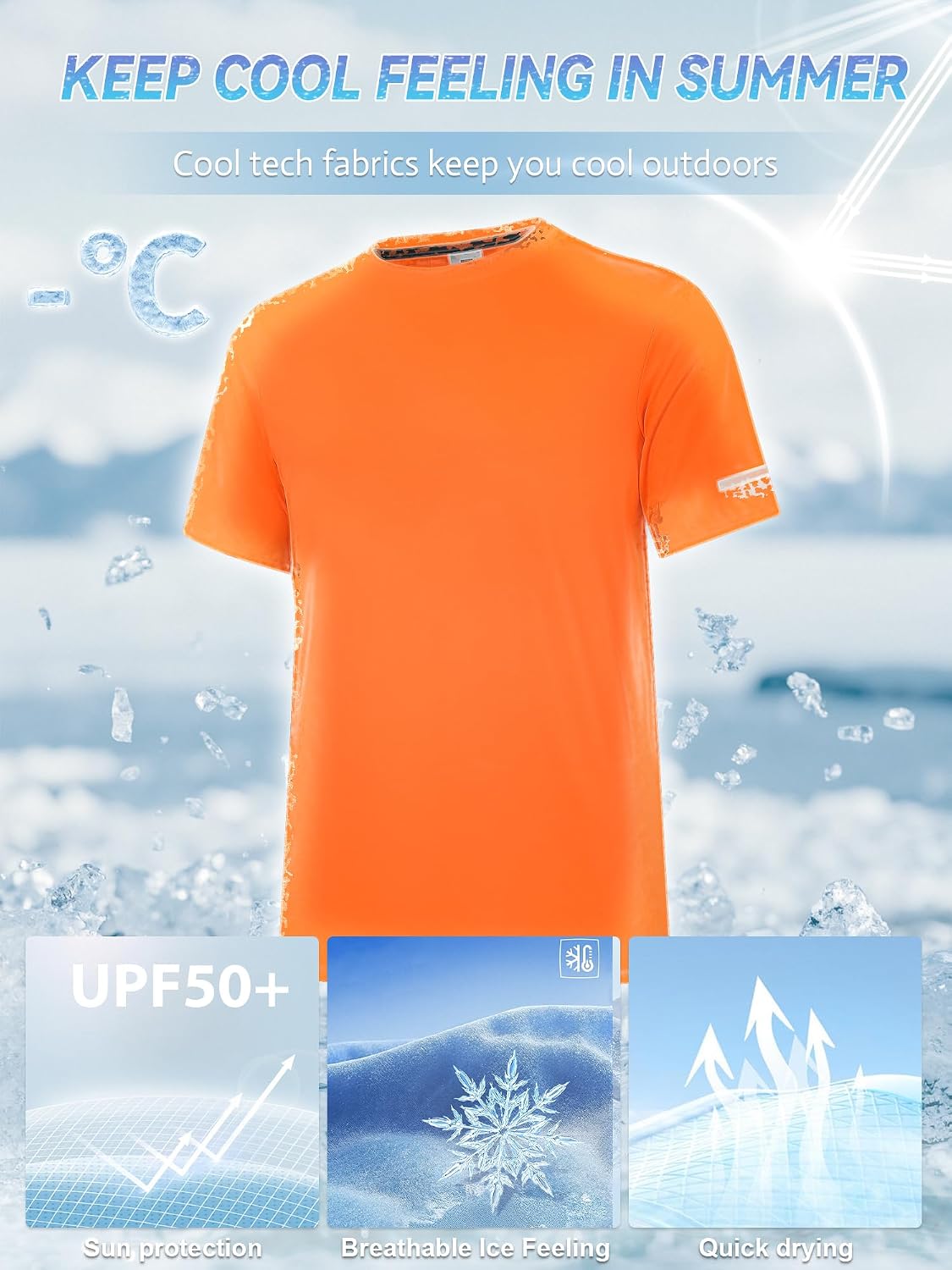 Thumbnail 3 de Men's Rash Guard UPF 50+ Sun Protection Short/Long Sleeve Lightweight Quick Dry Swim Shirt