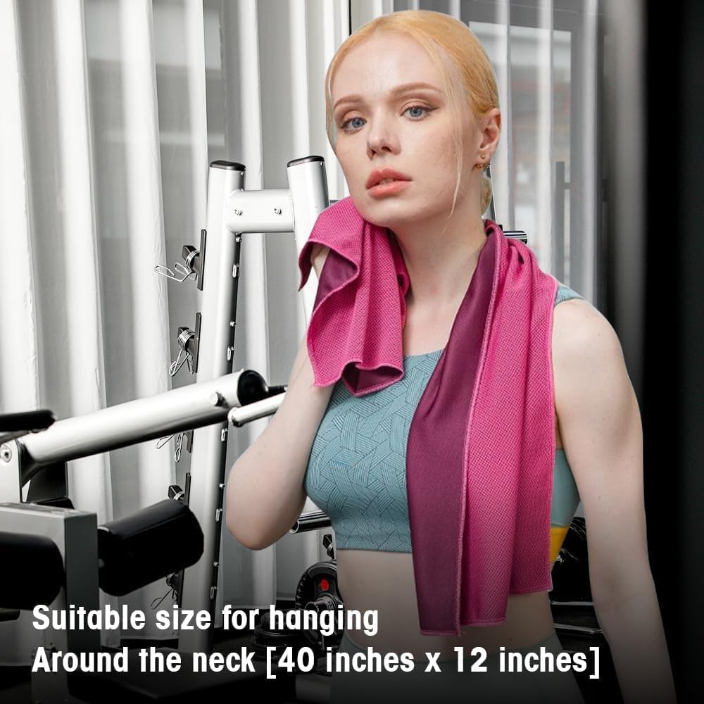 Thumbnail 5 de Casenly Kühltuch-Set mit 4 Kühlhandtüchern (100 x 30 cm) aus Mikrofaser