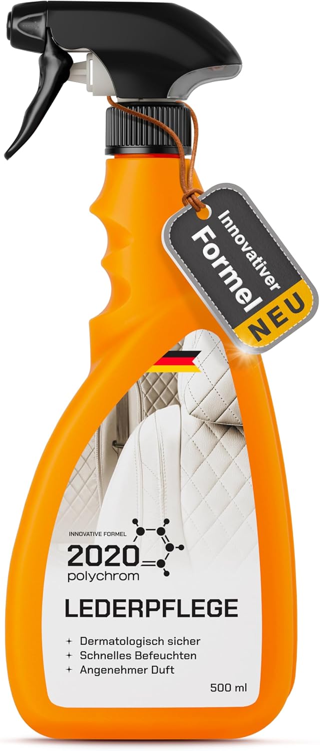 Detalle de 2020 Polychrom Lederpflege Conditioner 500 ml – Intensiver Conditioner für Glattleder & Kunstleder