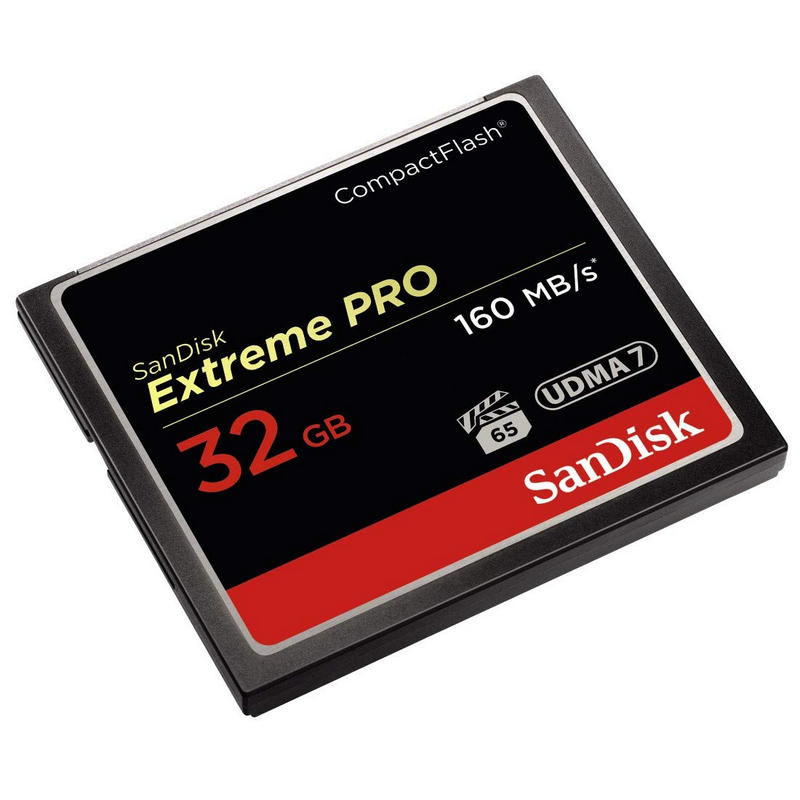 Detalle 2 de SanDisk Extreme PRO CompactFlash 32GB: velocidad y fiabilidad para vídeo y grabación profesional