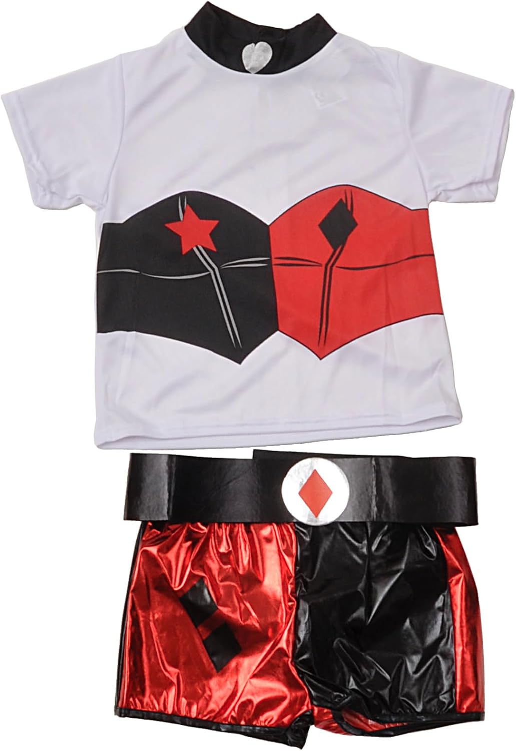 Detalle 2 de Harley Quinn – licencjonowany kostium dla dziewczynki, rozmiar 8–10 lat