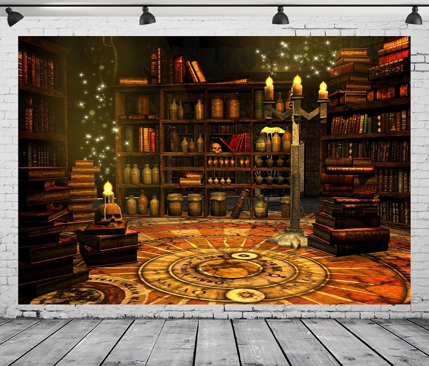 Thumbnail 1 de BELECO 2.1 x 1.5 m magical wizard study room fabric backdrop (2.1x1.5m)