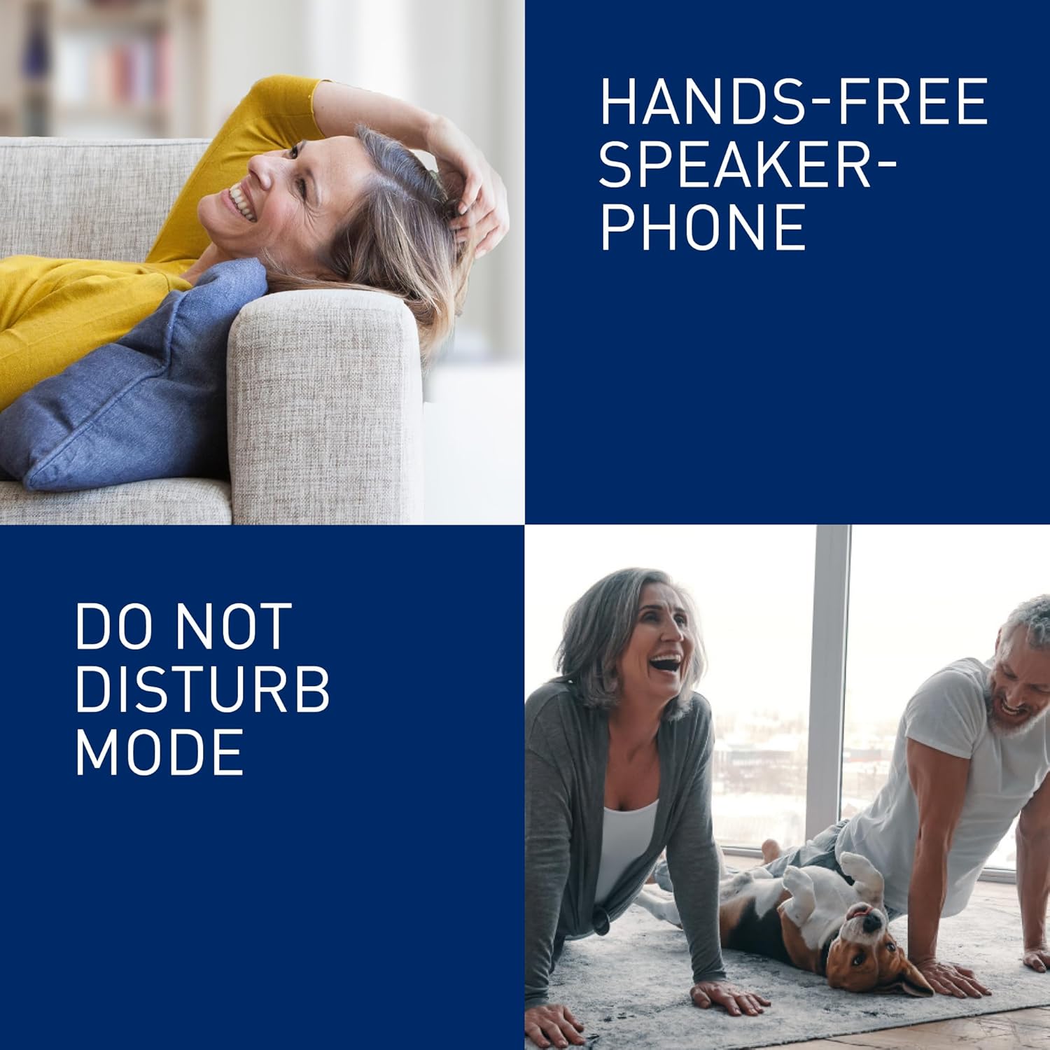 Thumbnail 5 de Panasonic KX-TGJ422EB cordless landline with automated call blocker, answering machine and twin handsets (black)