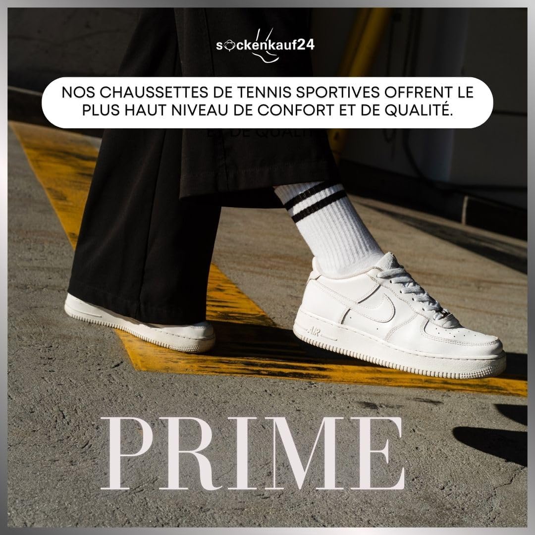 Thumbnail 6 de sockenkauf24 Chaussettes de sport Tennis Crew pour Homme/Femme : respirantes et renforcées