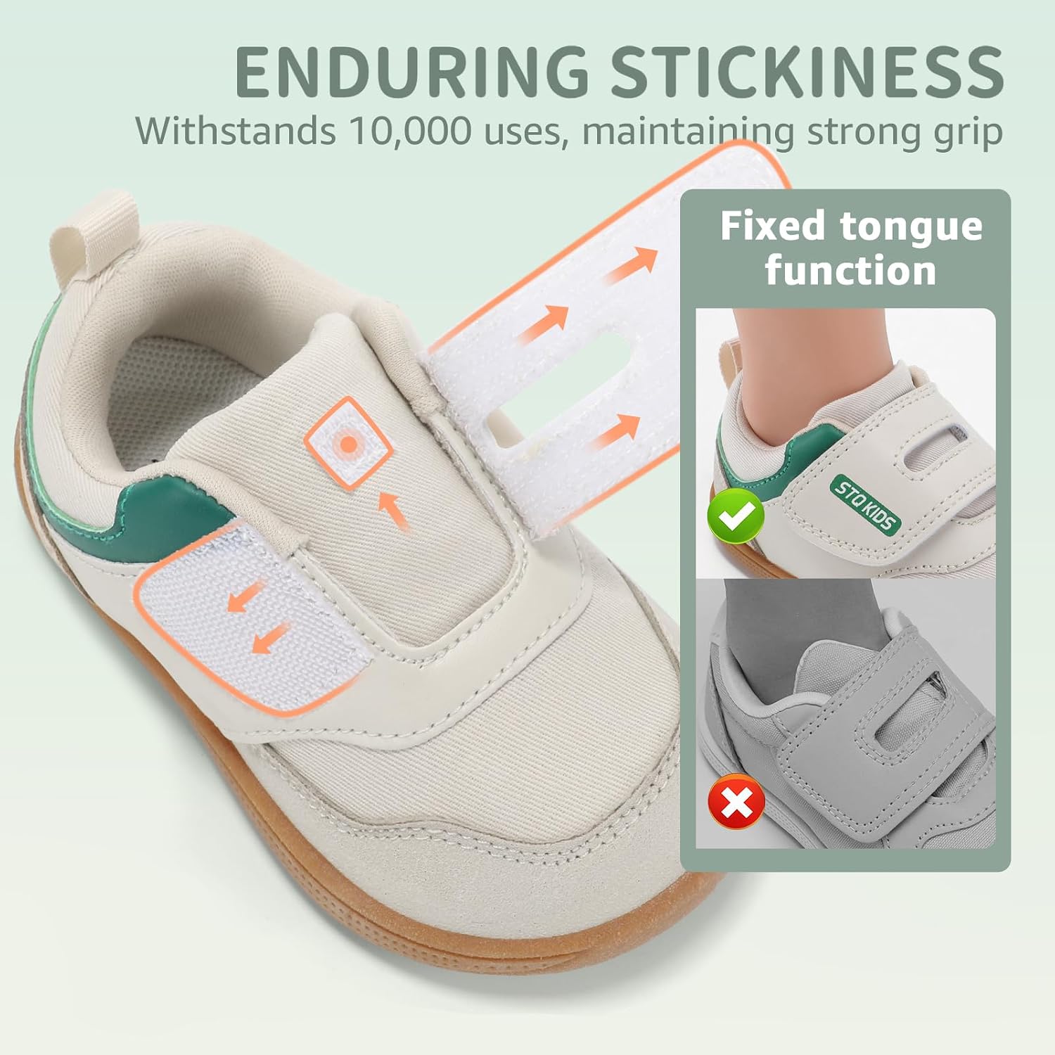 Detalle de STQ Kids Toddler Sneakers with PU Upper