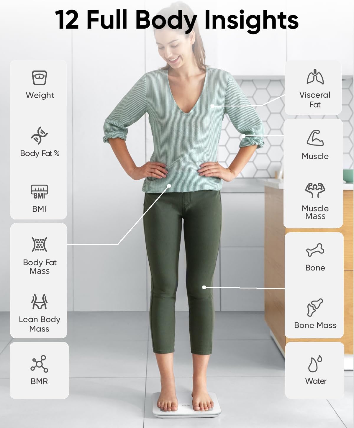 Thumbnail 3 de eufy A1 Smart Scale 26cm digital