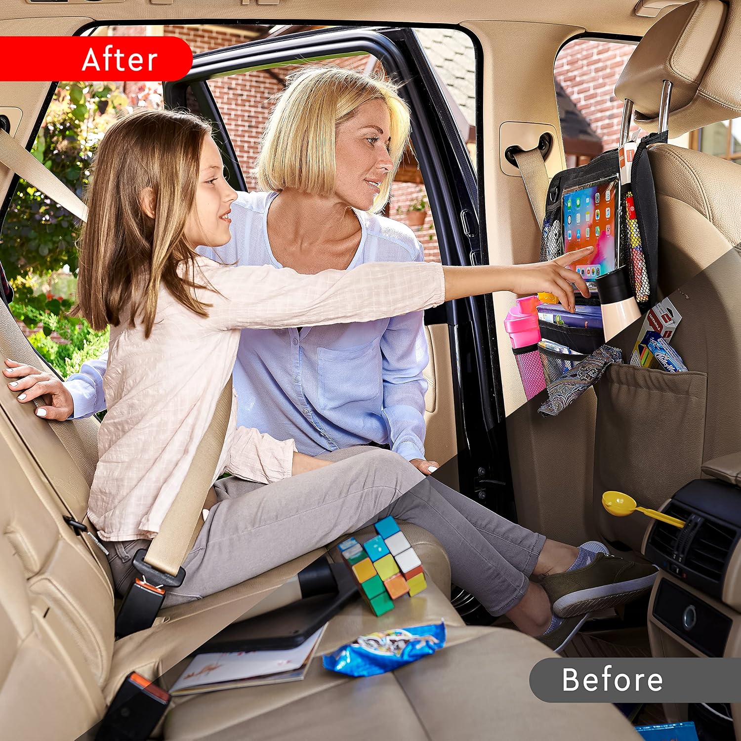 Detalle de Helteko Backseat Car Organizer 2 Pack