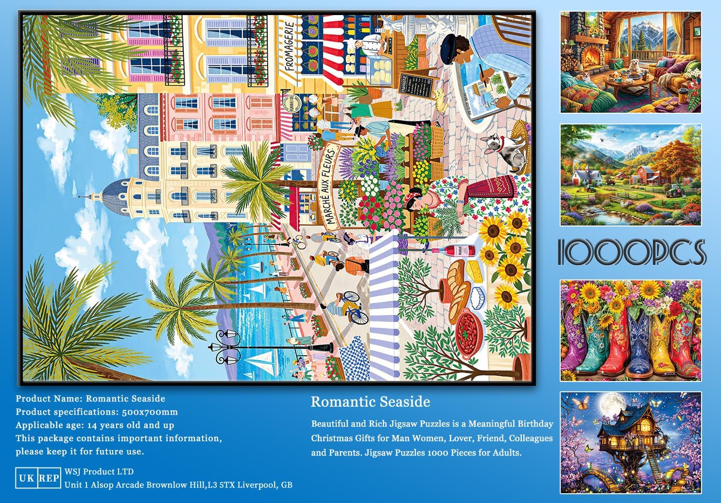 Thumbnail 6 de Jigsaw Puzzle, 1,000 Pieces