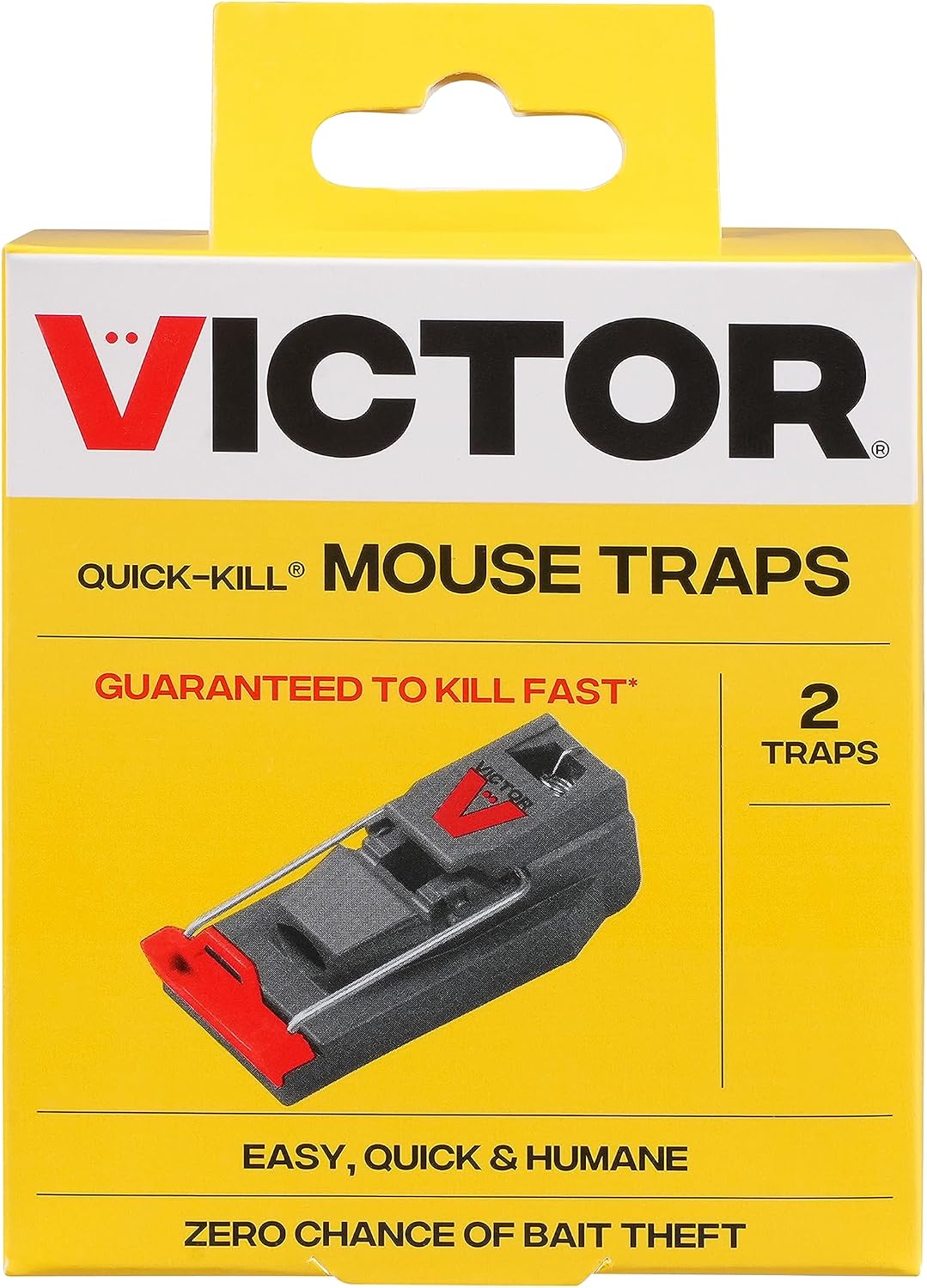Detalle de Victor M140B 2-Pack Quick-Kill Mouse Traps with Covered Bait Cup