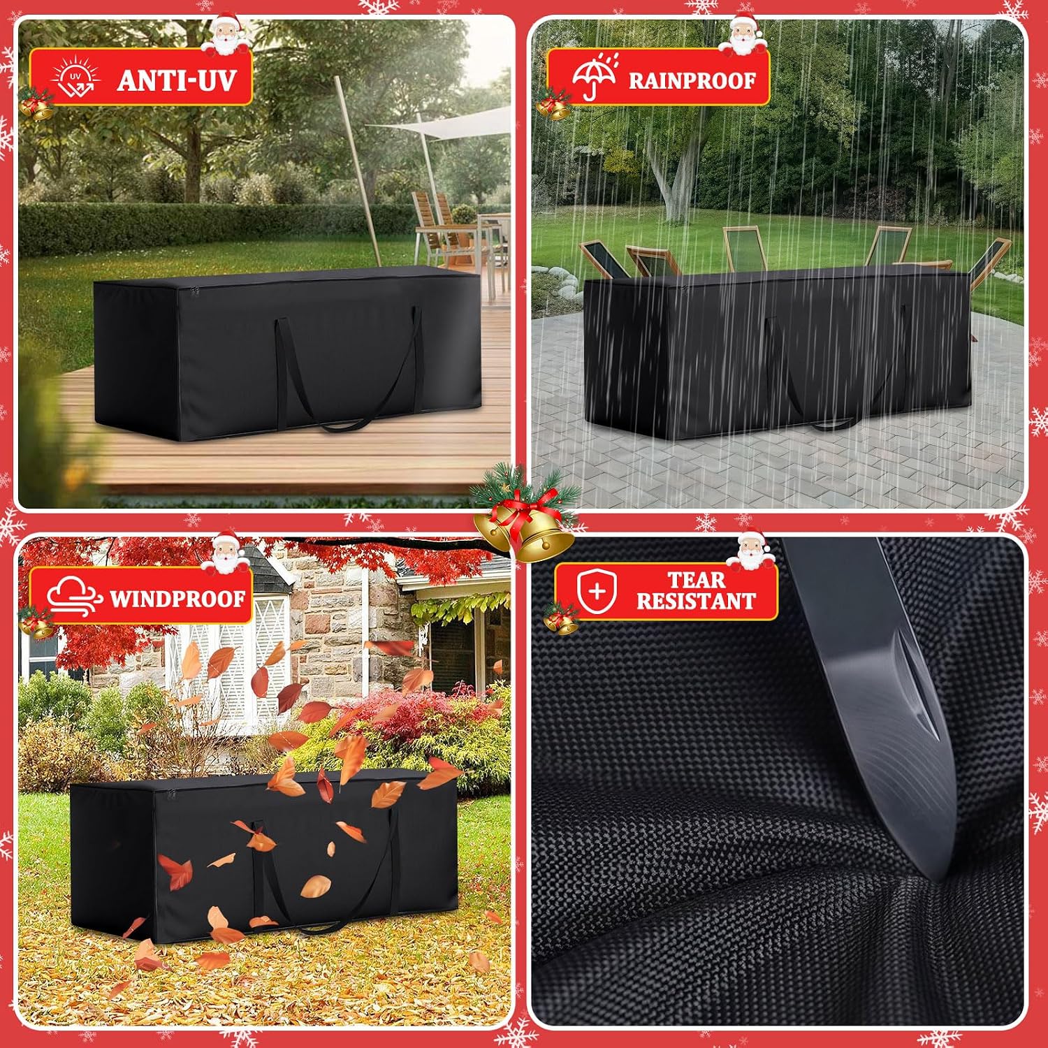 Thumbnail 6 de Aipwerer Sac de Rangement Sapin Noël 200x60x75 cm