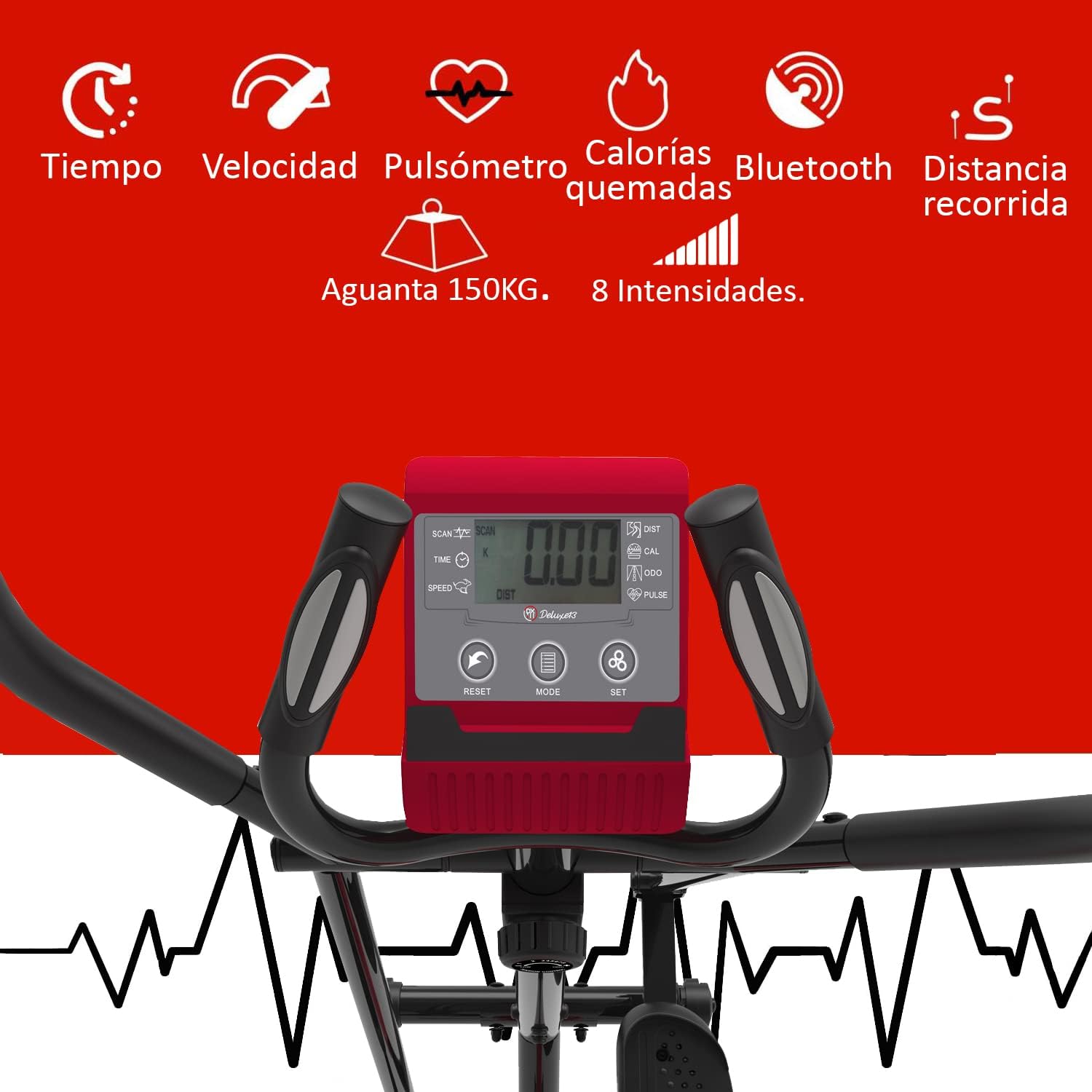 Thumbnail 3 de Bicicleta elíptica 8 intensidad Kinomap 150 kg