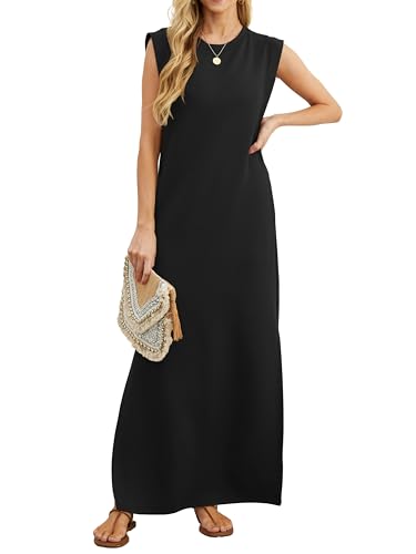 Thumbnail 7 de GRECERELLE Women's Summer Maxi Dress with Pockets – Black, Size S