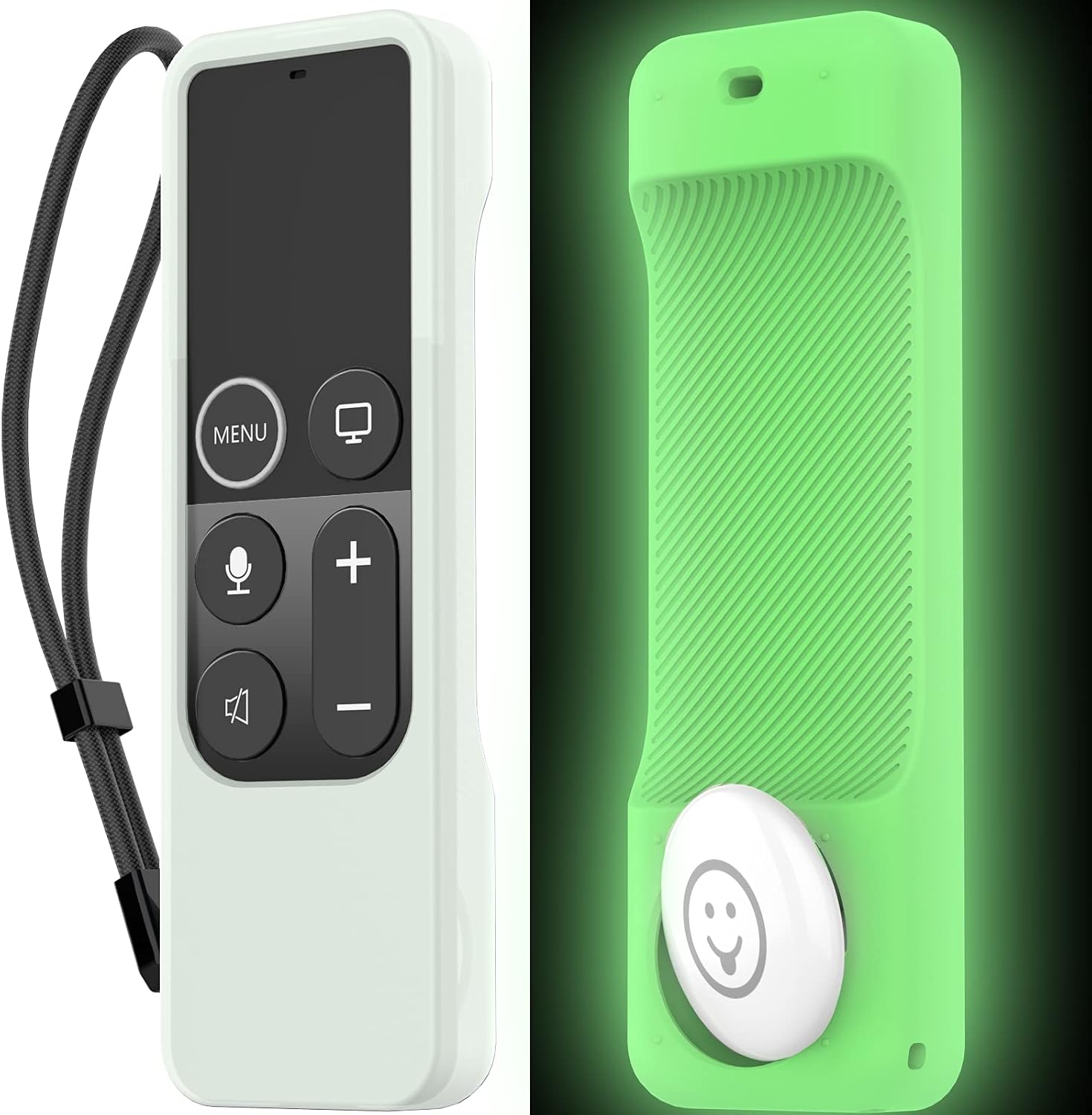 Detalle de AhaStyle Apple TV Remote Cover with AirTag holder