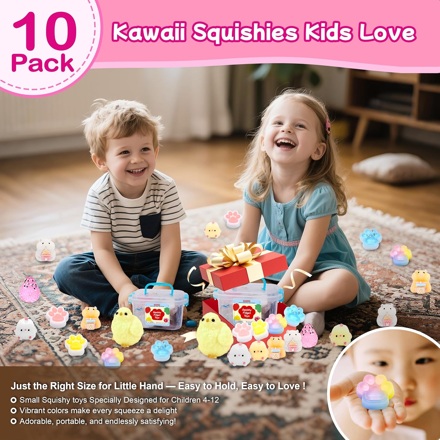 Thumbnail 2 de 10 Pack Taba Squishy Toys Kit with Toy Box