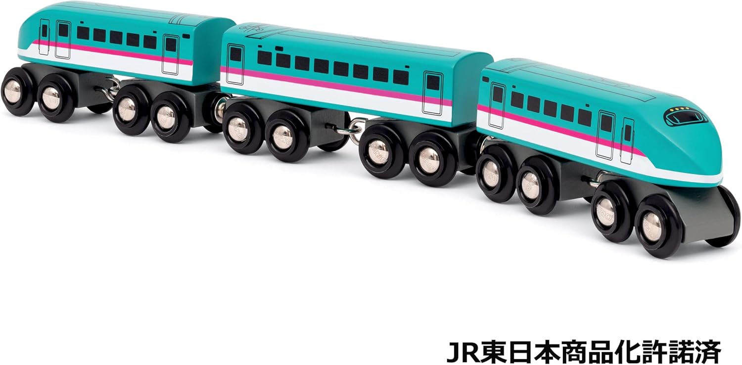 Detalle de BRIO World 36086 E5 Hayabusa – pociąg Shinkansen z dwoma członami silnikowymi