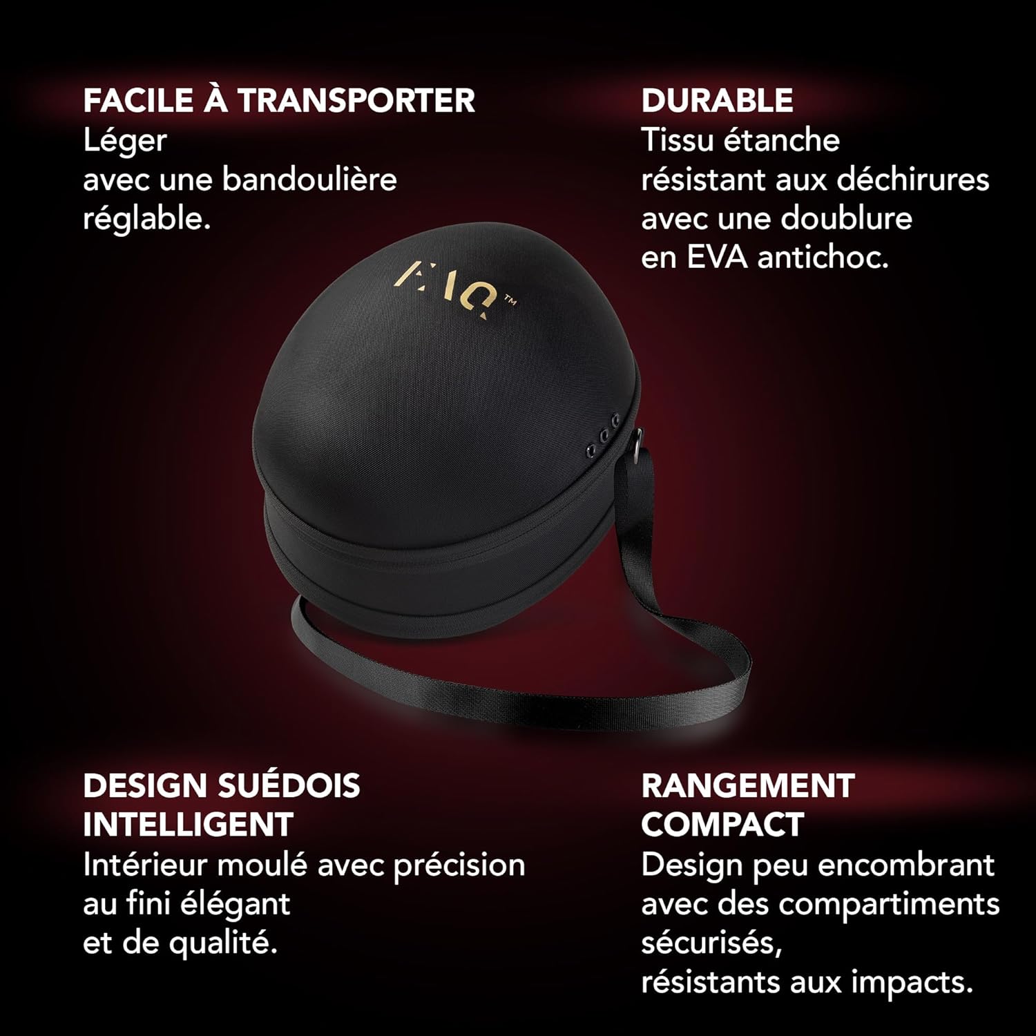 Thumbnail 5 de FAQ 202 Masque LED visage sans fil en silicone avec 8 réglages lumineux et étui de voyage