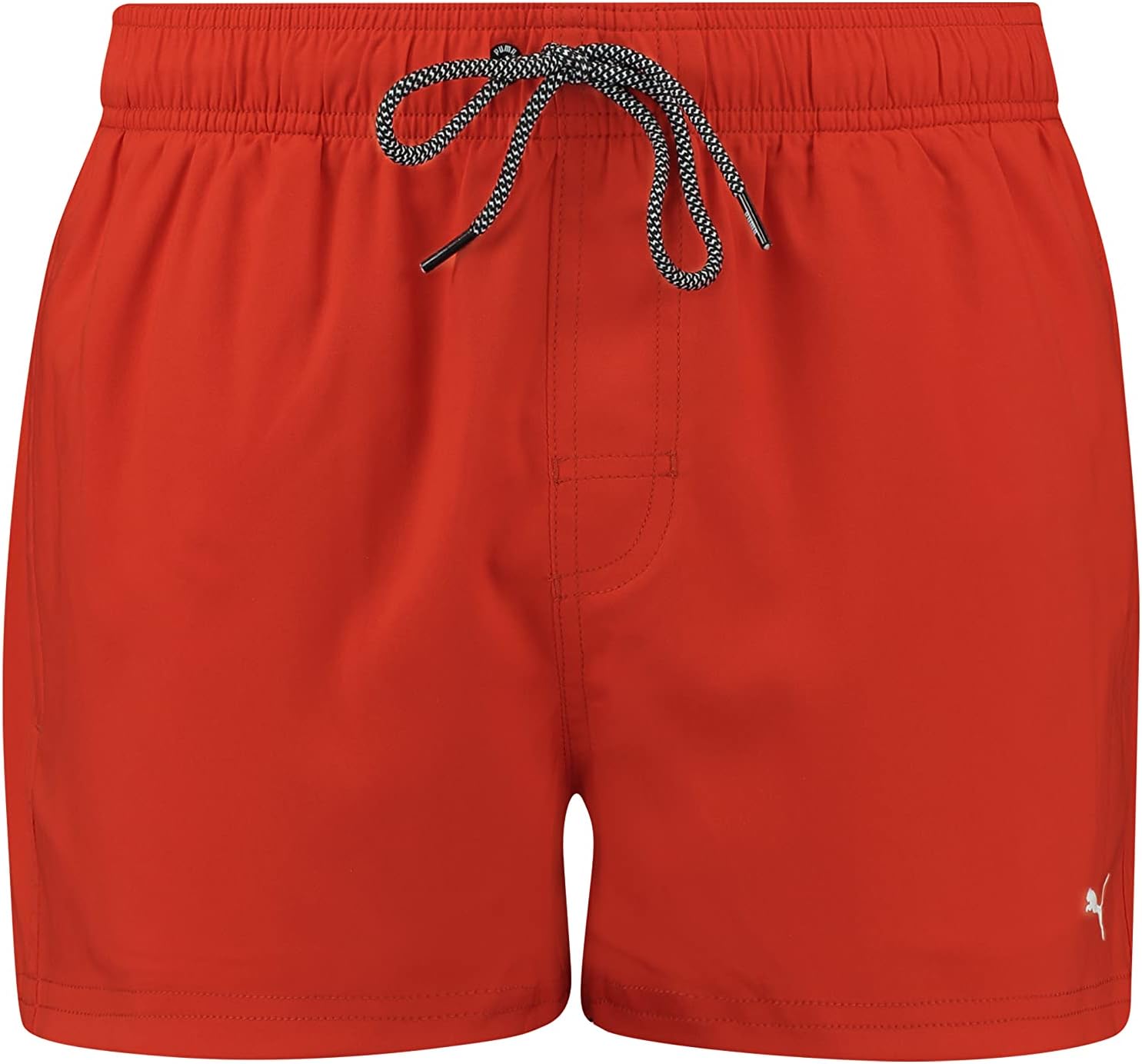 Detalle de PUMA Logo Bermuda Uomo: shorts da bagno leggeri con cordini interni