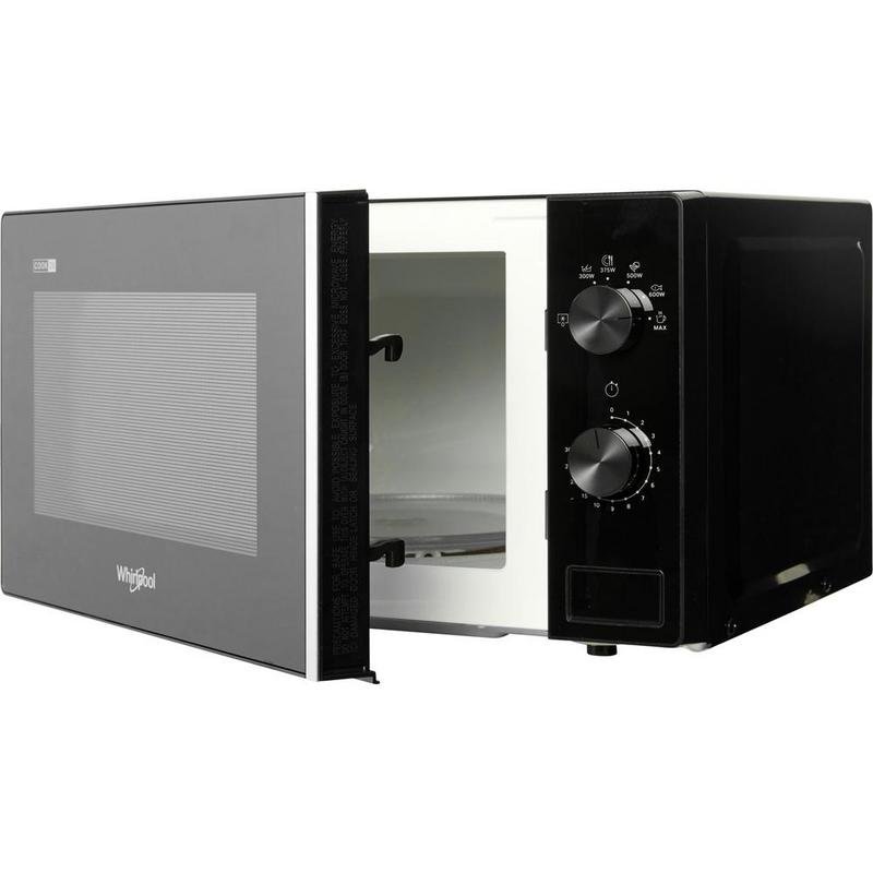 Detalle 2 de Whirlpool MWP 101 B 20 L, 700 W: microondas compacto negro para encimera