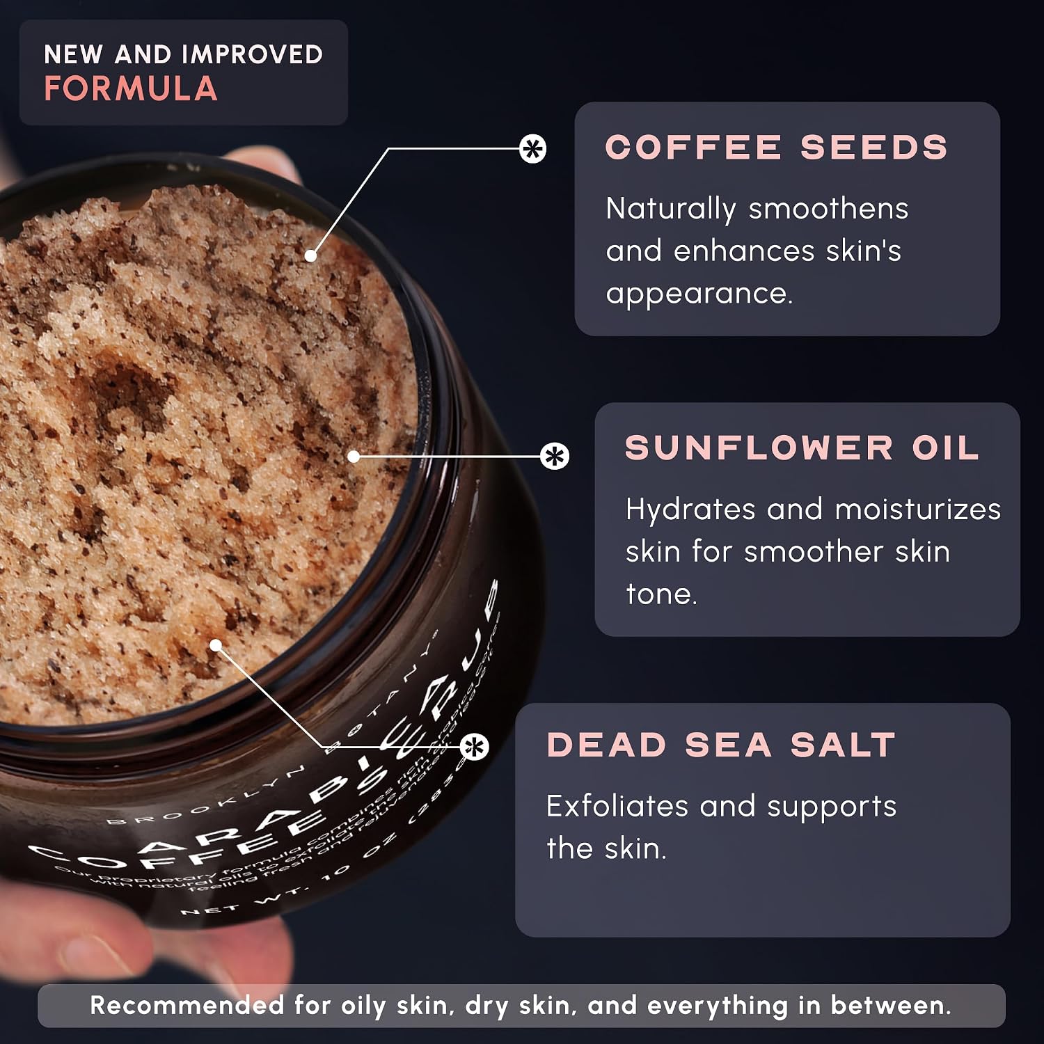 Thumbnail 6 de Brooklyn Botany 235 Arabica Coffee Body Scrub, 10 oz Salt Exfoliator