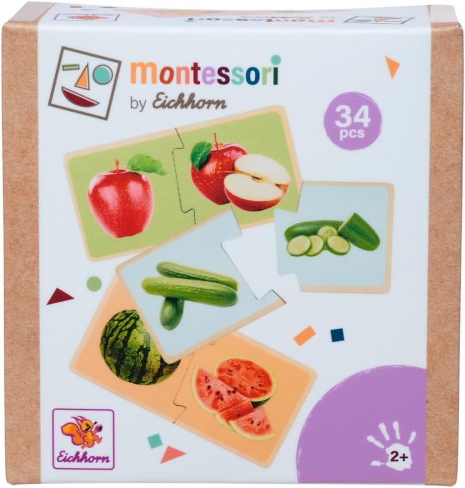 Thumbnail 6 de Eichhorn Montessori Puzzle Obst & Gemüse 34 Teile
