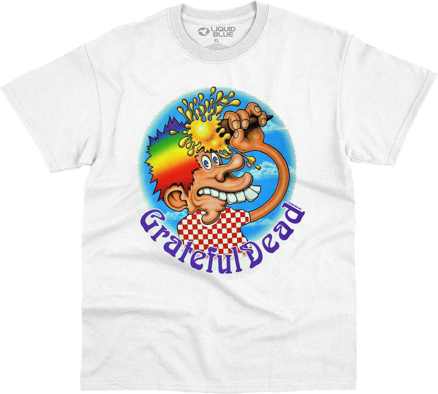 Detalle de Liquid Blue Grateful Dead Ice Cream Cone T‑Shirt