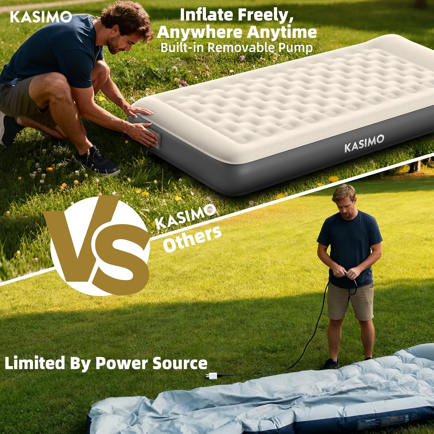 Thumbnail 6 de Kasimo Single airbed 190x90x22cm TPU mattress