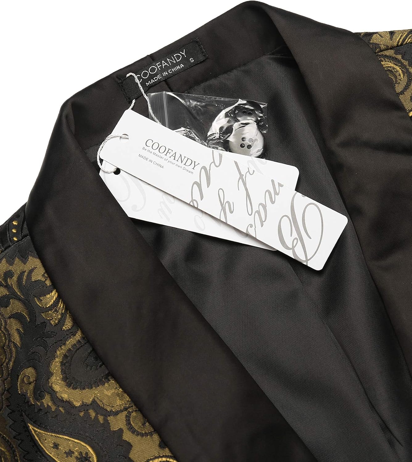 Detalle 2 de COOFANDY Floral Tuxedo Jacket 1️⃣