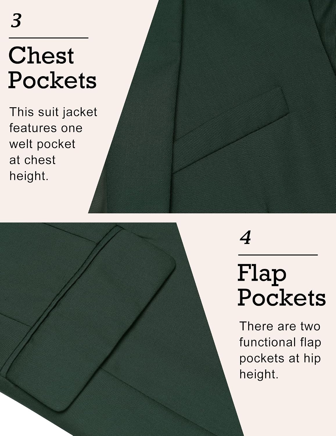 Detalle 1 de COOFANDY Men's Sport Coat, Twill